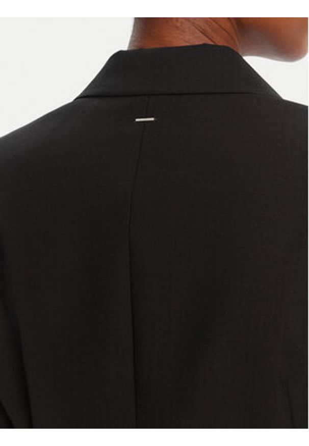 BOSS Marynarka Jia9 50546622 Czarny Slim Fit. Kolor: czarny. Materiał: wełna