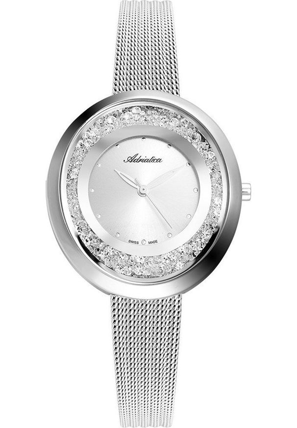 Zegarek Adriatica Zegarek damski Adriatica A3771.5143QZ srebrny. Kolor: srebrny
