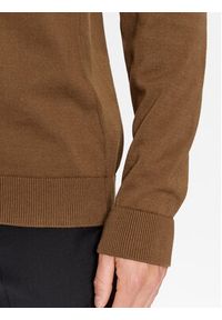 Hugo Sweter San Cassius-C1 50475083 Brązowy Regular Fit. Kolor: brązowy. Materiał: bawełna #3