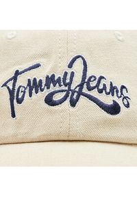 Tommy Jeans Czapka z daszkiem Canvas Summer AW0AW14606 Écru. Materiał: bawełna, materiał