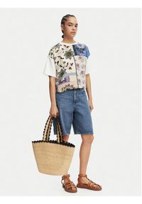 Weekend Max Mara T-Shirt Pampas 2615941062 Kolorowy Relaxed Fit. Materiał: jedwab. Wzór: kolorowy #4