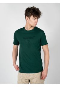 Guess T-Shirt "Gustavo" | X2VI15KAK93 | Mężczyzna | Zielony. Okazja: na co dzień. Kolor: zielony. Materiał: bawełna. Styl: klasyczny, casual, elegancki #5