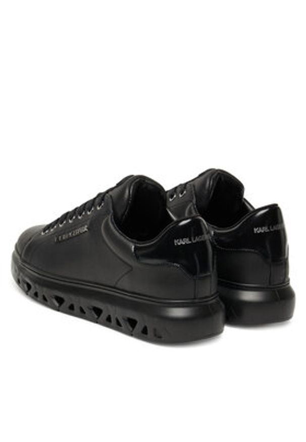 Karl Lagerfeld - KARL LAGERFELD Sneakersy KL54519A Czarny. Kolor: czarny. Materiał: skóra