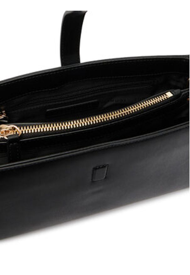 TOMMY HILFIGER - Tommy Hilfiger Torebka Th Libre Shoulder Bag AW0AW17718 Czarny. Kolor: czarny. Materiał: skórzane