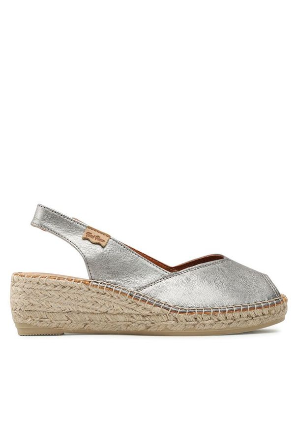 Espadryle Toni Pons. Kolor: srebrny