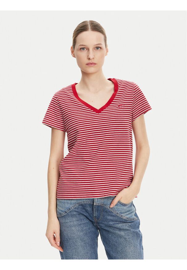 Levi's® T-Shirt Perfect Z 85341-0098 Czerwony Standard Fit. Kolor: czerwony. Materiał: bawełna