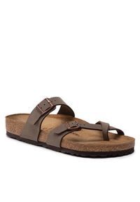 Birkenstock Japonki Mayari 0071061 Brązowy. Kolor: brązowy. Materiał: skóra #2