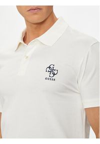 Guess Polo M4YP66 J1314 Écru Slim Fit. Typ kołnierza: polo. Materiał: bawełna #4