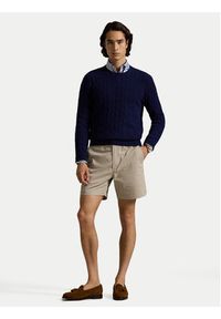 Polo Ralph Lauren Szorty materiałowe Prepster 710644995 Beżowy Classic Fit. Kolor: beżowy. Materiał: bawełna #6