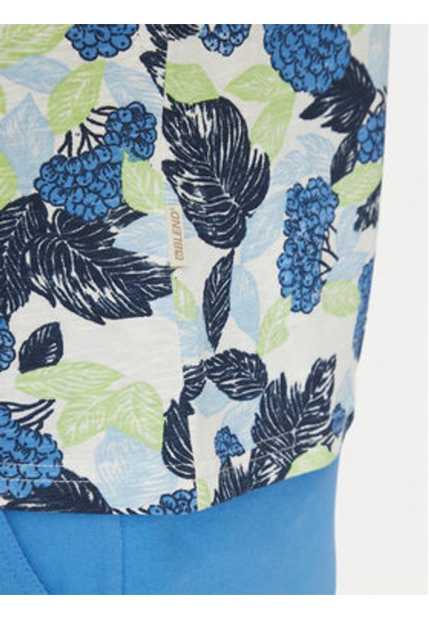 Blend T-Shirt 20717778 Niebieski Regular Fit. Kolor: niebieski. Materiał: bawełna