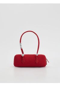 Reserved - Zamszowa torebka na ramię - burgundowy. Kolor: czerwony. Materiał: zamszowe. Rodzaj torebki: na ramię #1