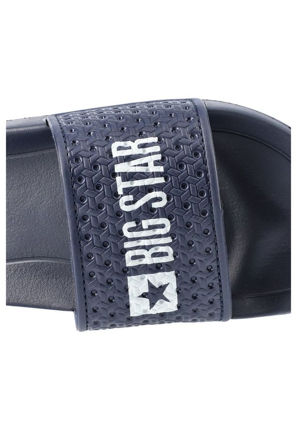 Big-Star - Granatowe Klapki Big Star Dziecięce Buty Na Lato. Kolor: niebieski. Materiał: materiał. Sezon: lato. Styl: elegancki