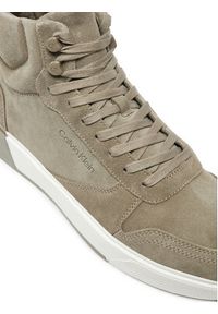 Calvin Klein Sneakersy HM0HM01592 Beżowy. Kolor: beżowy. Materiał: skóra, zamsz