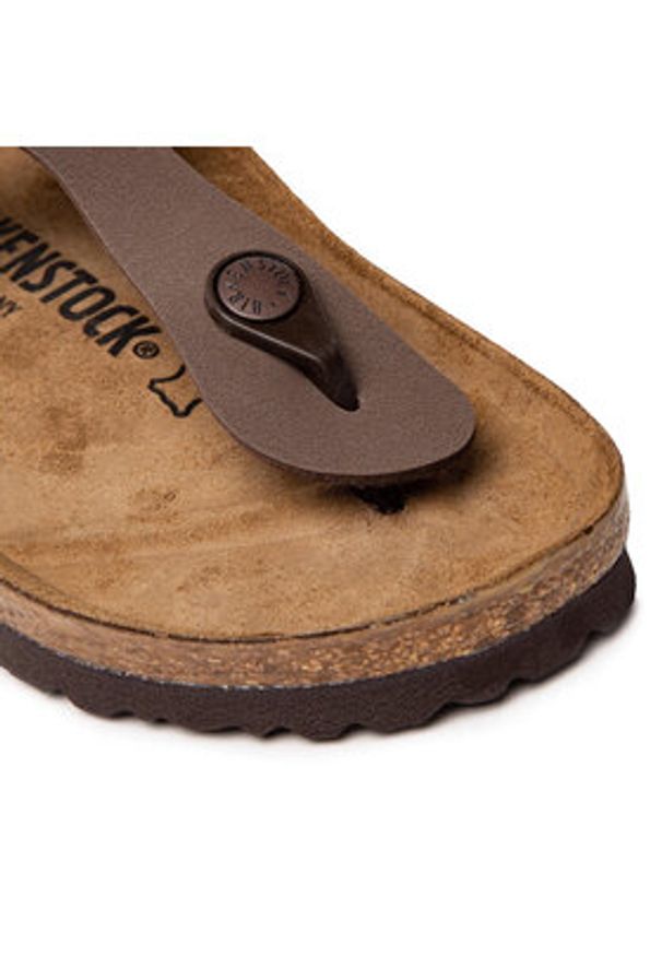 Birkenstock Japonki Gizeh Bs 0043753 Brązowy. Kolor: brązowy. Materiał: skóra