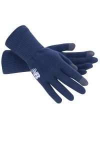 Rękawiczki New Balance LAH13006NGO - granatowe. Kolor: niebieski. Materiał: włókno, akryl. Sezon: zima #1