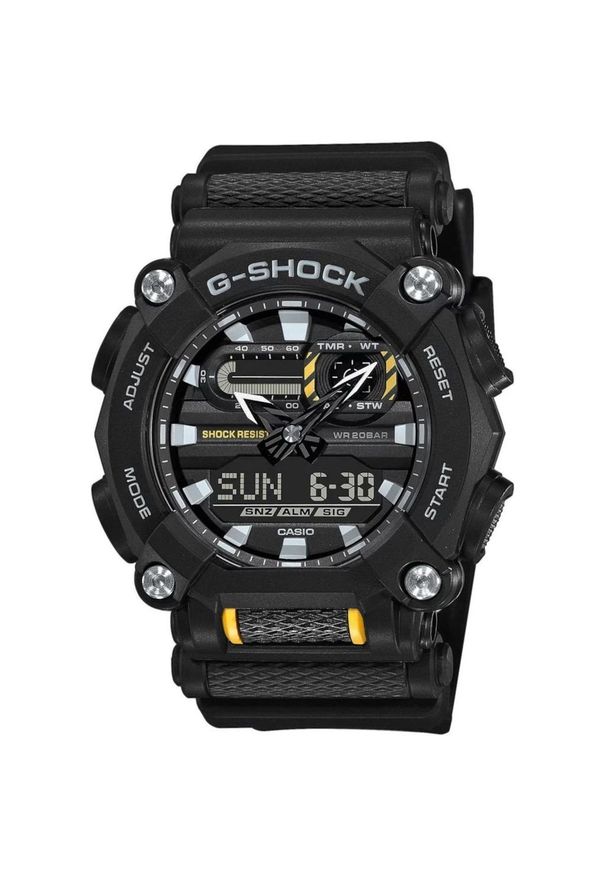 Casio - CASIO PROMOCJA ZEGAREK G-SHOCK ORIGINAL GA-900-1AER. Rodzaj zegarka: cyfrowe. Materiał: tworzywo sztuczne. Styl: sportowy