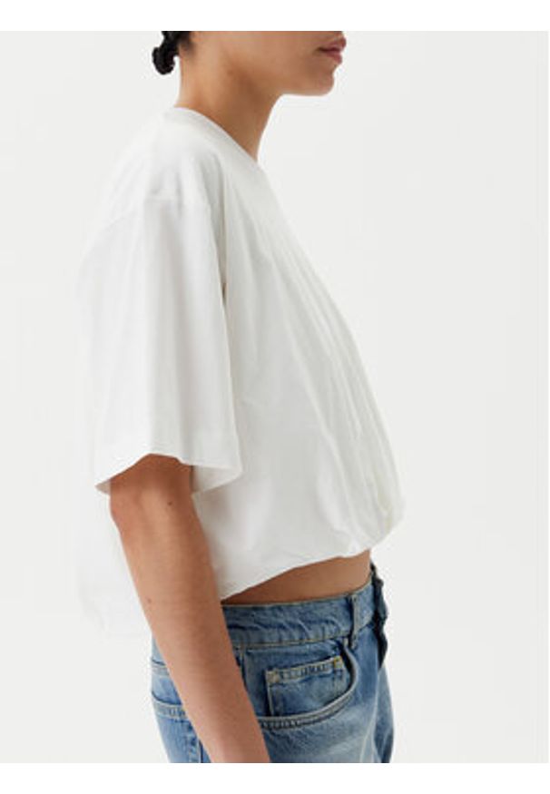 Pinko - PINKO T-Shirt Torrone 104257 A2F8 Biały Regular Fit. Kolor: biały. Materiał: bawełna