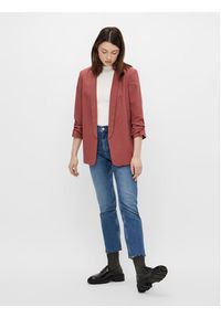 Pieces Marynarka 17090996 Czerwony Regular Fit. Kolor: czerwony. Materiał: syntetyk #3