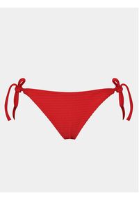Calvin Klein Swimwear Dół od bikini KW0KW02470 Czerwony. Kolor: czerwony. Materiał: syntetyk