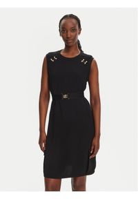 Liu Jo Sport Sukienka codzienna TA5139 TS923 Czarny Regular Fit. Okazja: na co dzień. Kolor: czarny. Materiał: syntetyk. Typ sukienki: proste, sportowe. Styl: sportowy, casual