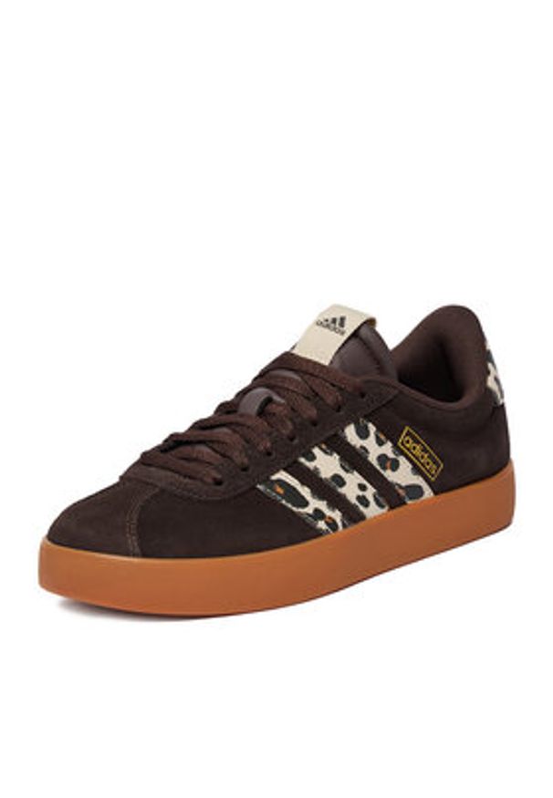 Adidas - adidas Sneakersy CEO-VL COURT 3.0 KI3347 Brązowy. Kolor: brązowy. Materiał: skóra, zamsz