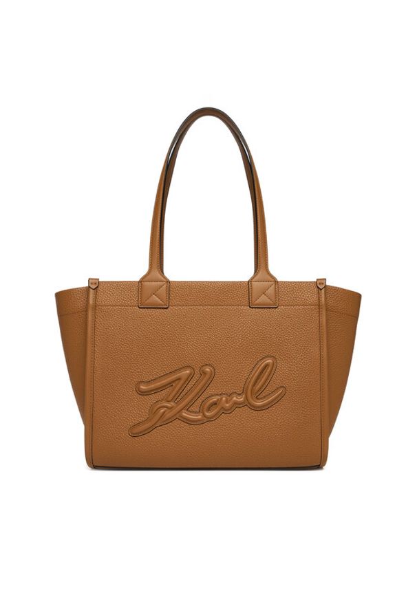 Karl Lagerfeld - KARL LAGERFELD Torebka A4W30258 Brązowy. Kolor: brązowy. Materiał: skórzane