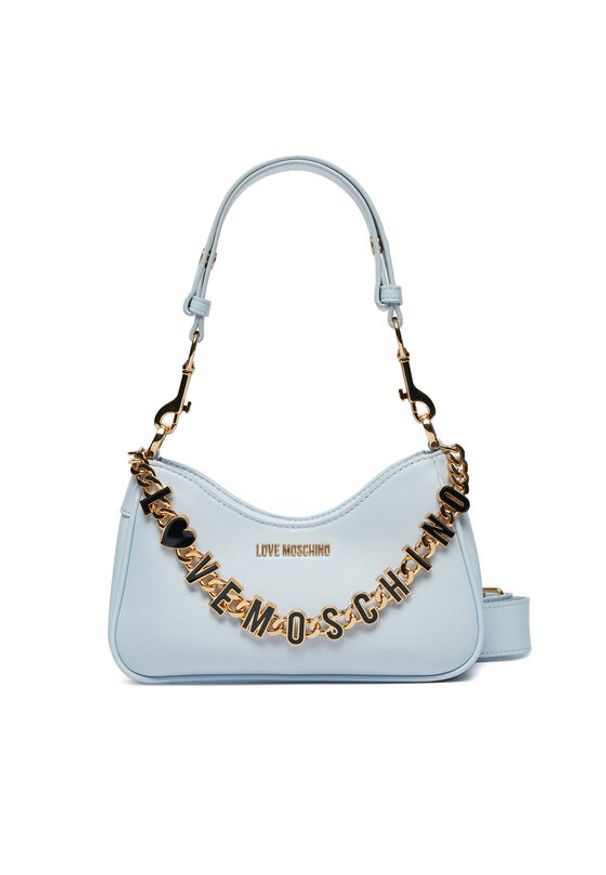Love Moschino - LOVE MOSCHINO Torebka JC4070PP1ML1371A Błękitny. Kolor: niebieski. Materiał: skórzane