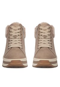 Rieker Revolution Lifestyle Botki W0961-20 Beżowy. Kolor: beżowy. Materiał: skóra