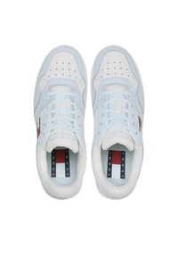 Tommy Jeans Sneakersy Tjw Retro Basket Leather Seasonal EN0EN02204 Biały. Kolor: biały. Materiał: skóra #4