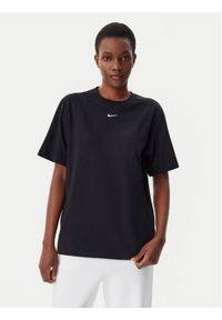 Nike T-Shirt FD4149 Czarny Loose Fit. Kolor: czarny. Materiał: bawełna