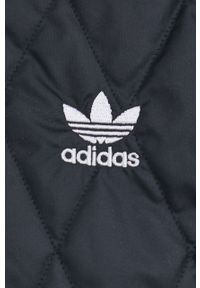 adidas Originals kurtka H43916 damska kolor czarny przejściowa. Kolor: czarny. Materiał: materiał #6