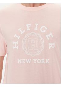 TOMMY HILFIGER - Tommy Hilfiger T-Shirt Coin MW0MW34437 Różowy Regular Fit. Kolor: różowy. Materiał: bawełna #5