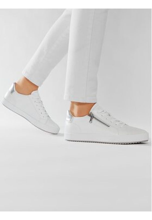 Geox Sneakersy D Blomiee A D026HA 000BC C1405 Biały. Kolor: biały. Materiał: skóra