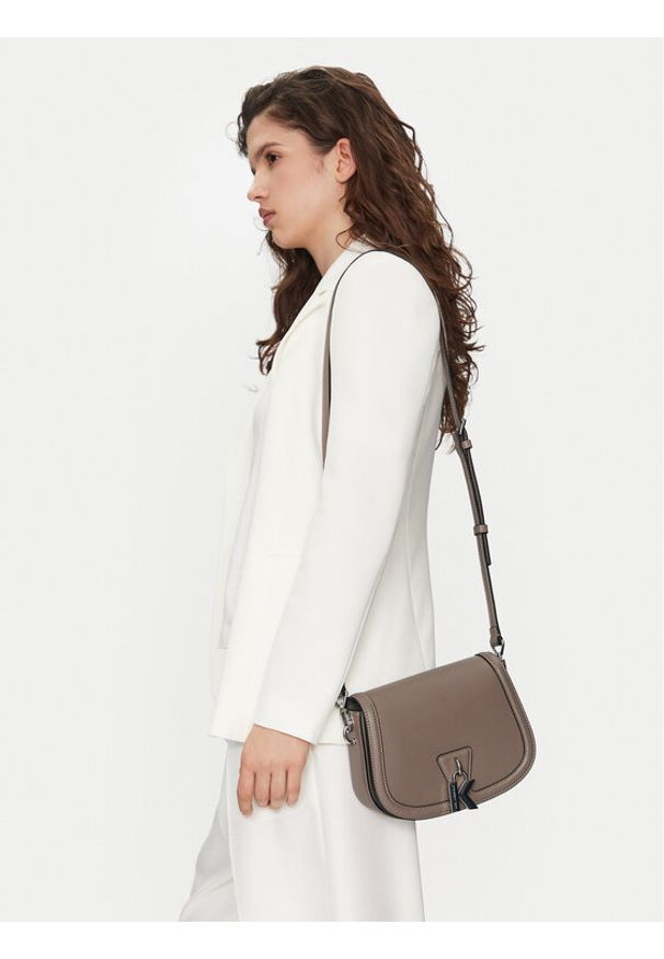 Karl Lagerfeld - KARL LAGERFELD Torebka A1W30408 Szary. Kolor: szary. Materiał: skórzane