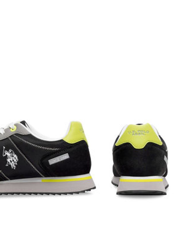 U.S. Polo Assn. Sneakersy ALTENA001A Czarny. Kolor: czarny. Materiał: materiał