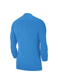 Nike - Męska Koszulka Z Długim Rękawem Park DriFIT Base Layer Top. Kolor: niebieski. Długość rękawa: długi rękaw. Długość: długie. Sport: turystyka piesza