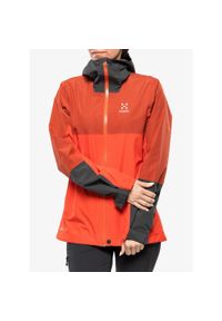 Haglöfs - Kurtka przeciwdeszczowa damska Haglofs Finch Proof Jacket. Kolor: czerwony. Sport: turystyka piesza