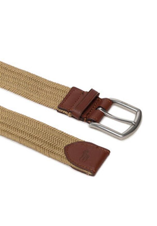 Polo Ralph Lauren Pasek Męski 35Mm Braid Stretch 405666041004 Brązowy. Kolor: brązowy. Materiał: materiał