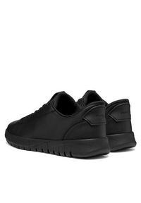 Geox Sneakersy U Flextride Plus U56MAA 0009B C9999 Czarny. Kolor: czarny. Materiał: skóra