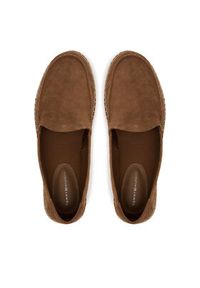 TOMMY HILFIGER - Tommy Hilfiger Espadryle Hilfiger Flex Espa Suede Loafer FM0FM05392 Brązowy. Kolor: brązowy. Materiał: skóra, zamsz