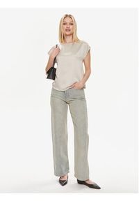 Vero Moda Bluzka Merle 10305151 Écru Regular Fit. Materiał: syntetyk #4