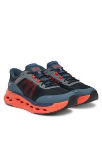 skechers - Skechers Buty do biegania Max Cushioning Glide-Step-Aberdeen 220422/NVOR Granatowy. Kolor: niebieski. Materiał: materiał #6