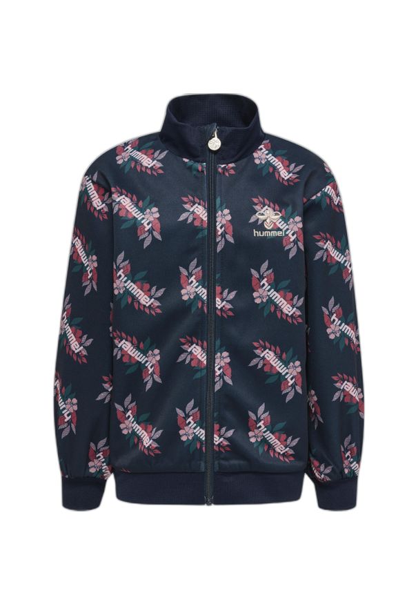 Dresowa kurtka zapinana dla dziewczynki Hummel Riley. Kolor: niebieski. Materiał: dresówka