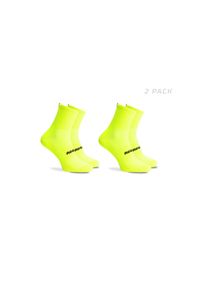 ROGELLI - Skarpetki sportowe coolmax Rogelli ESSENTIAL 2 pary. Kolor: żółty. Sport: kolarstwo