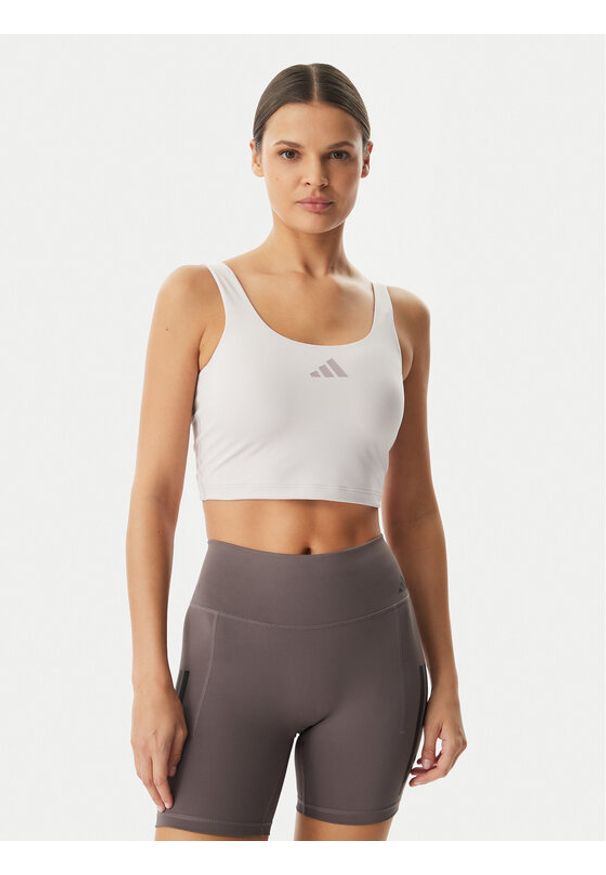 Adidas - adidas Top Power Light Support KD2227 Fioletowy Slim Fit. Kolor: fioletowy. Materiał: syntetyk