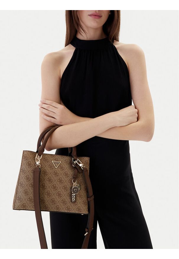 Guess Torebka Noelle II HWBG96 72050 Beżowy. Kolor: beżowy. Materiał: skórzane