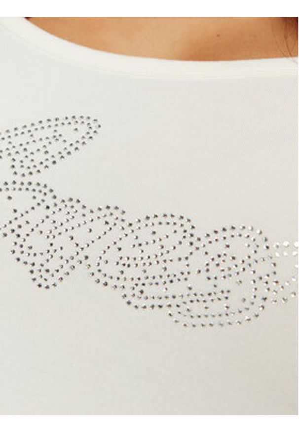 Guess Body W5RP00 K68D2 Écru Slim Fit. Materiał: wiskoza