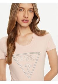 Guess T-Shirt W5RI11 J1314 Różowy Regular Fit. Kolor: różowy. Materiał: bawełna #5
