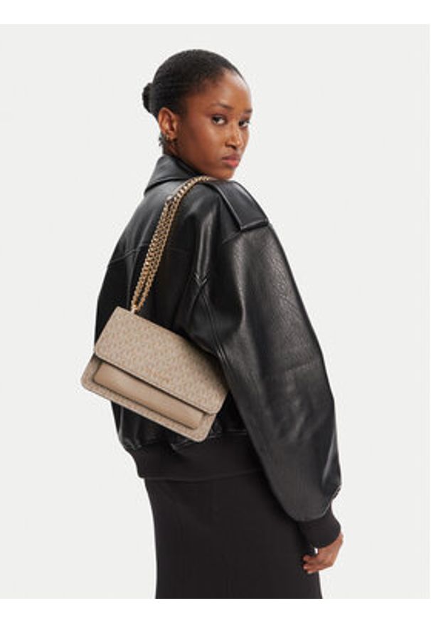 MICHAEL Michael Kors Torebka 30R5GC7L3V Beżowy. Kolor: beżowy. Materiał: skórzane
