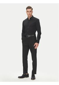 Calvin Klein Koszula Essential LV019EU030 Czarny Slim Fit. Kolor: czarny. Materiał: bawełna #5